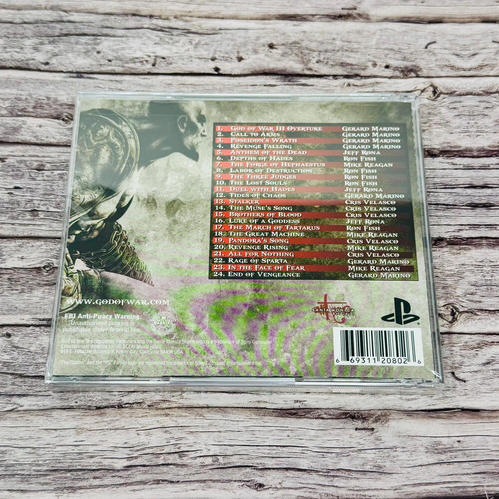 God of War III Original Soundtrack CD Santa Monica Studio New - Picture 2 of 3